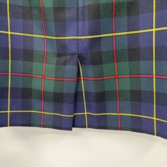 O'Neil of Dublin Plaid Irish Wool Midi Skirt Multicolor Womens Size 8P - Picture 5 of 7